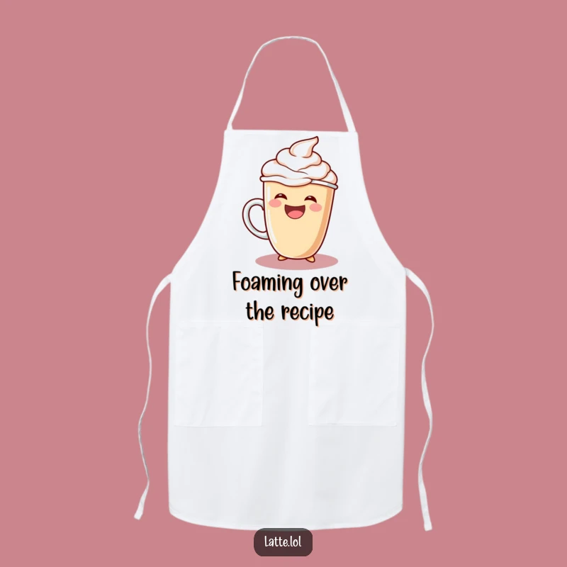 Funny Laughing Latte Apron: Extra Foam Kitchen Wear - Humorous Gift