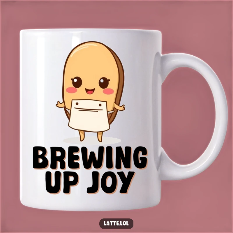 Funny Coffee Bean Apron Mug: Barista's Whimsical Morning Brew Gift