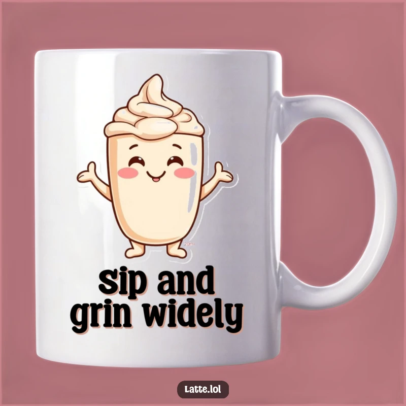 Funny Jovial Latte Foam Mug - Silly Shapes, Perfect Funny Companion Gift