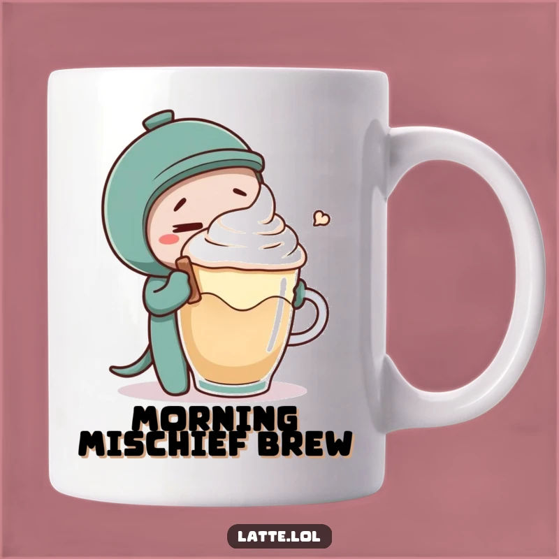 Funny Stirring Mischief Mug: A Playful Coffee Moment Gift