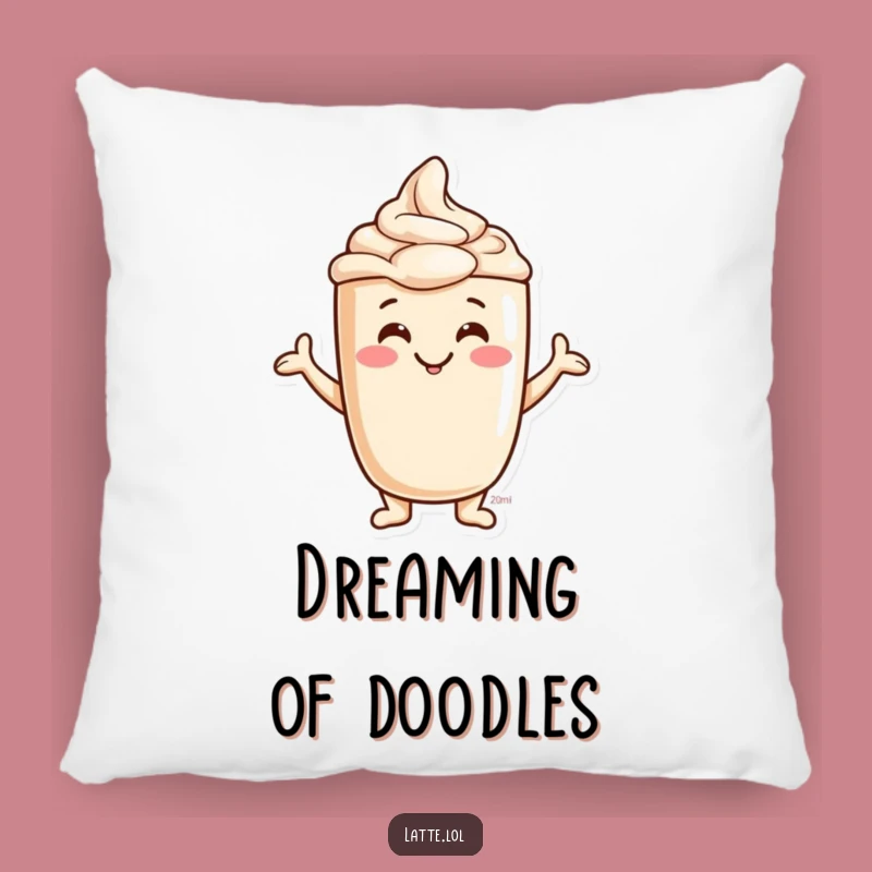 Funny Jovial Latte Foam Pillow - Soft Character, Comfy Funny Gift