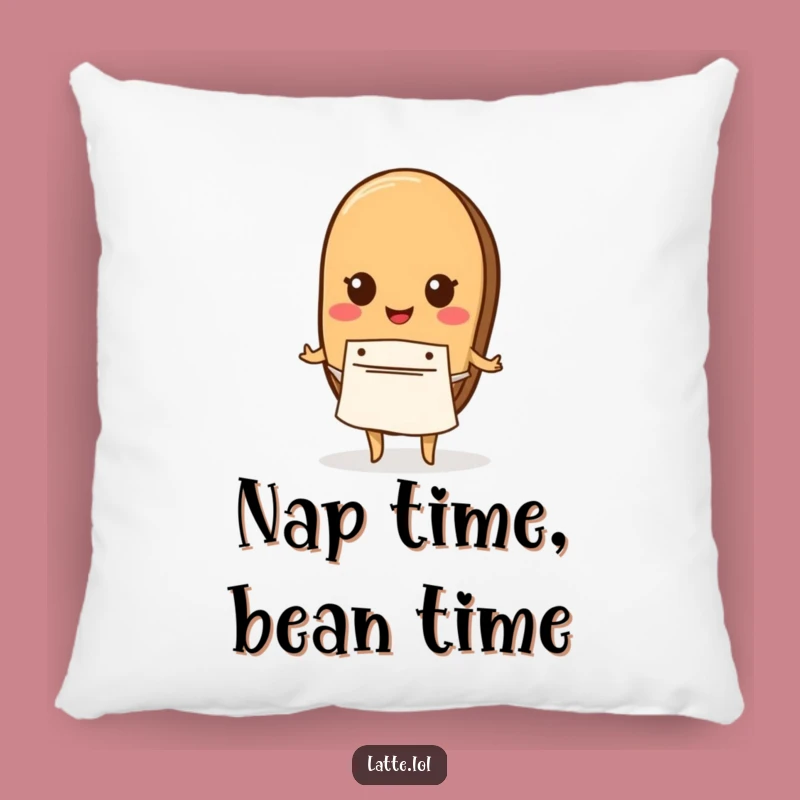 Comfortable Funny Coffee Bean Apron Pillow: Cozy Coffee Lover Decor