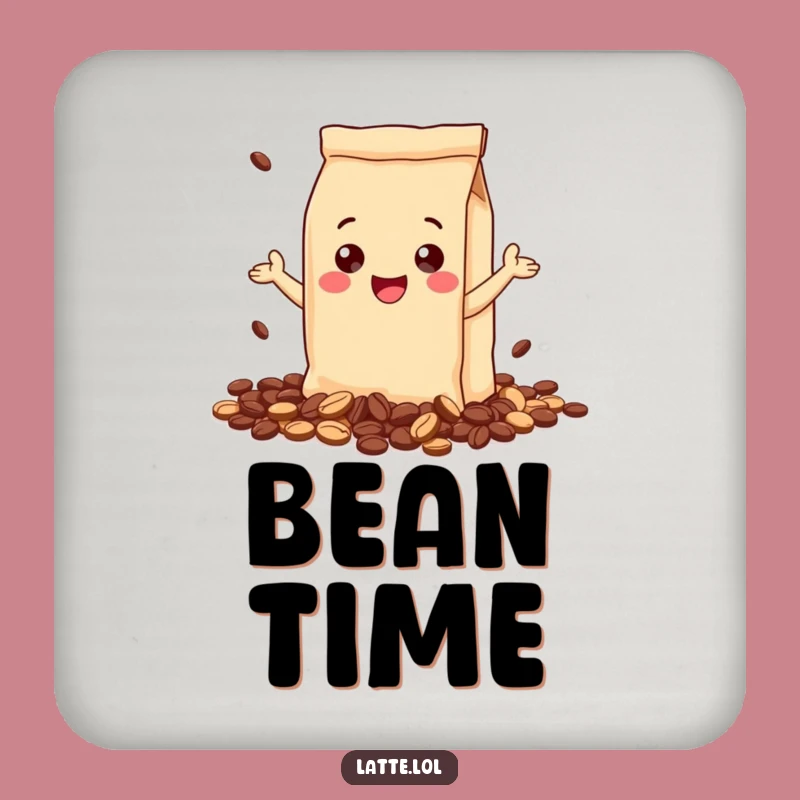 Funny Coffee Bag Coaster: Gleeful Spill Protection, Perfect Humorous Table Accent!