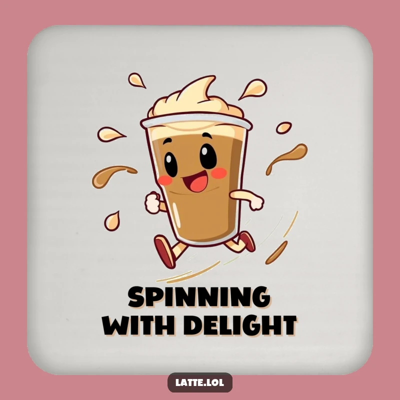Espresso Spin Funny Coasters (Set): Speedy Shot, Liquid Trails, Protect Surfaces Gift