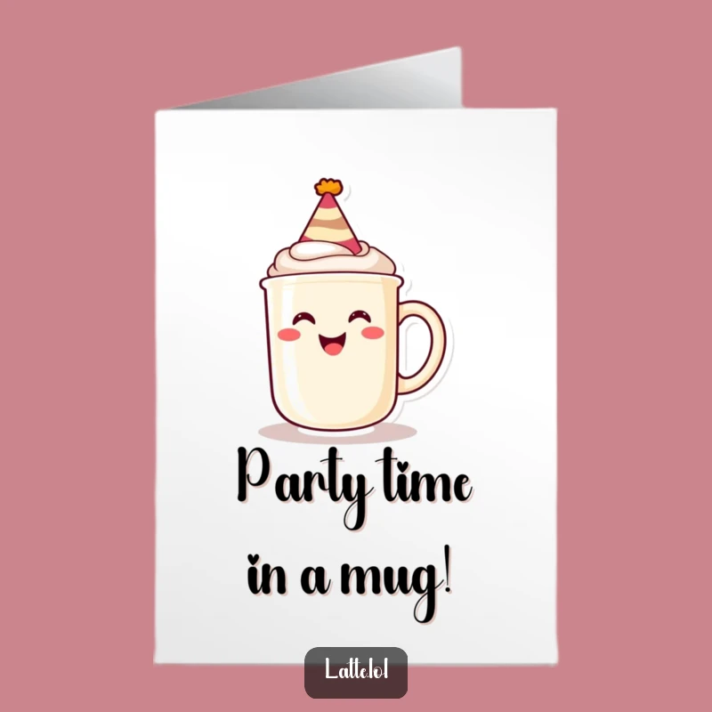 Free Printable Birthday Card: Party Mug's Grinning Birthday Fun Downloadable Gift