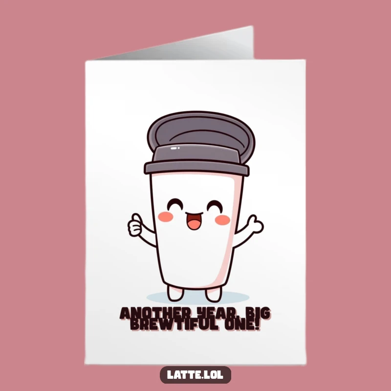 Free Printable Funny Travel Mug Birthday Card: Hilarious Downloadable Gift for Coffee Lovers