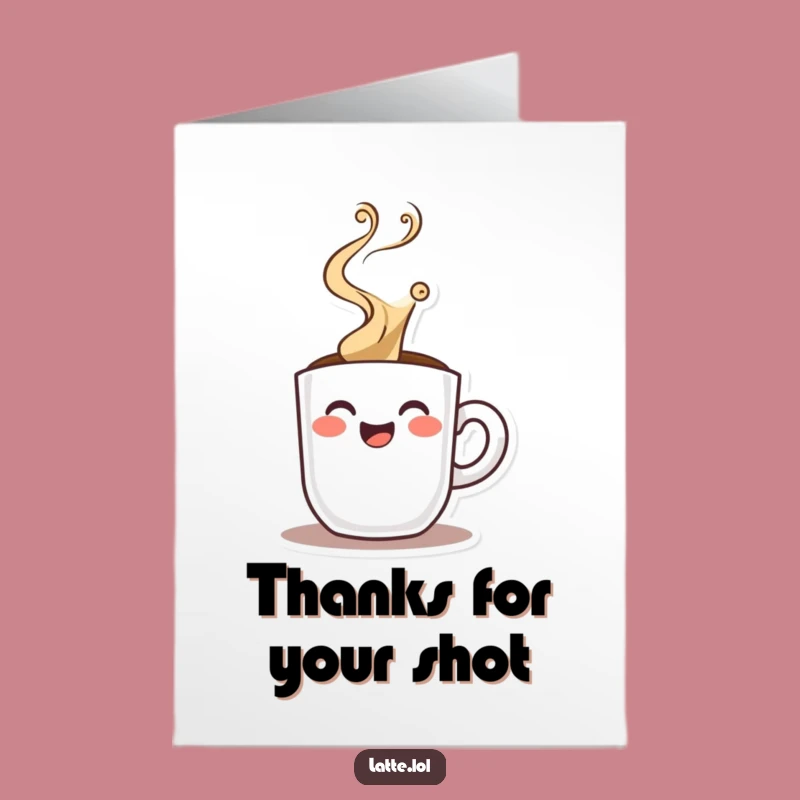 Free Printable Thank You Card: Espresso Shot, Best Downloadable Gift Ever
