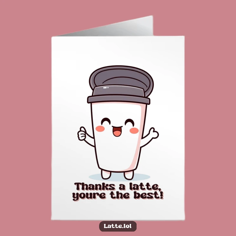 Free Printable Travel Mug Thank You Card: Humorous Downloadable Note for Coffee Lovers