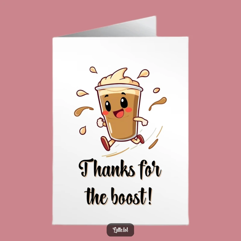Free Printable Thank You Card: Espresso Spin, Quick Thanks and Good Vibes