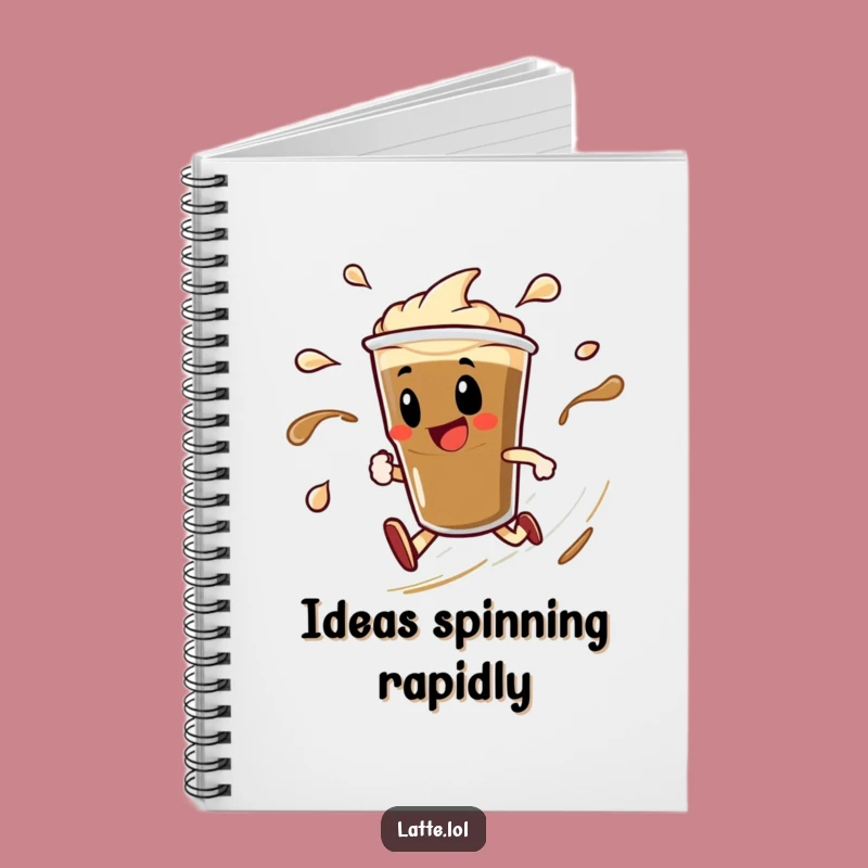 Espresso Spin Funny Notebook: Speedy Shot, Liquid Trails, Journal Your Energy Gift