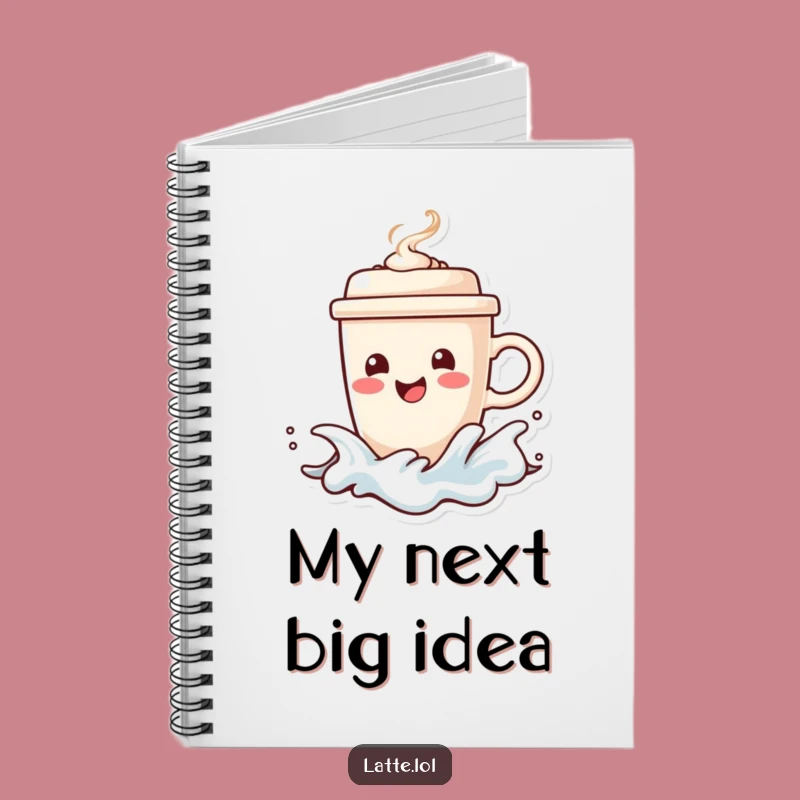 Surfing Coffee Funny Notebook: Spirited Cup, Steaming Lid, Journal Your Ride Gift