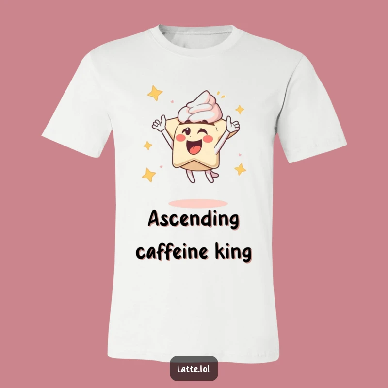 Funny Latte Art Star T-Shirt: Wear Your Morning Energy with Pride