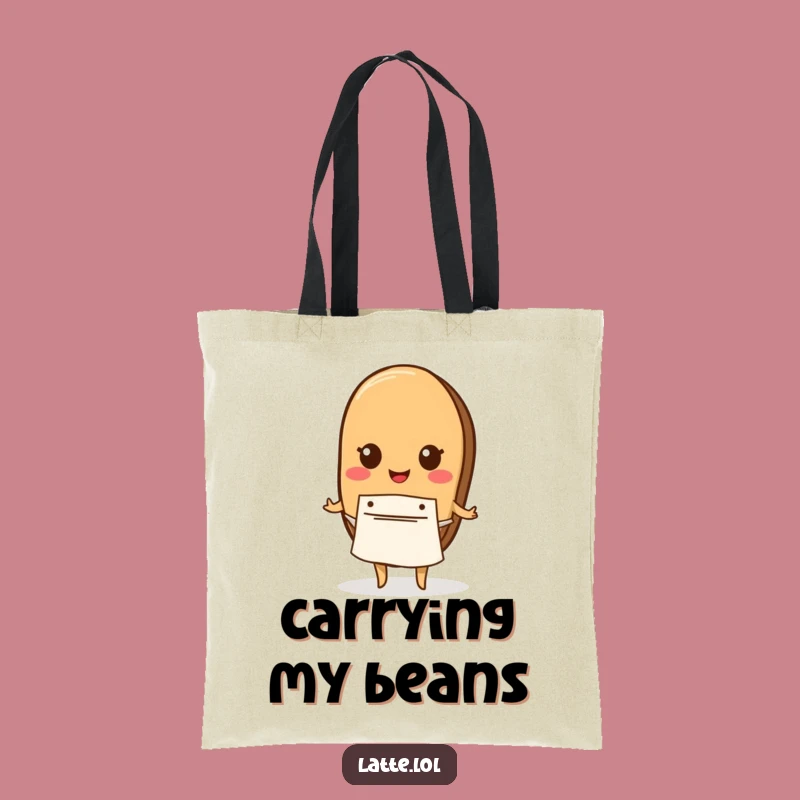 Funny Coffee Bean Apron Tote: Chic Barista Accessory Bag