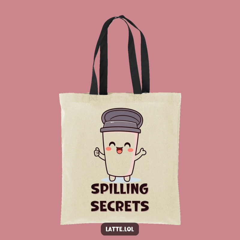 Funny Travel Mug Tote Bag: Delightful Lid Pop, Ideal Humorous Carry-All Gift!